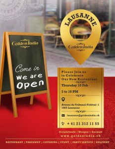 Golden India Restaurant Lausanne